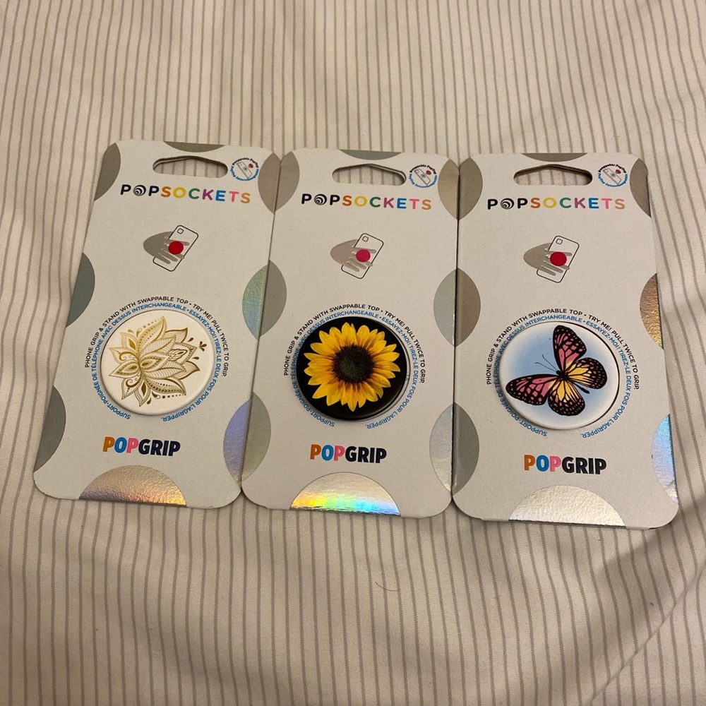 Pop sockets!